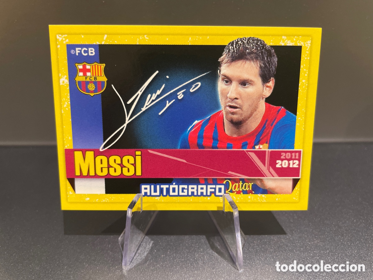 Football Stickers: Lionel Messi 140 Autografo Panini FC Barcelona 2011-12 Coleccion Oficial Cromos