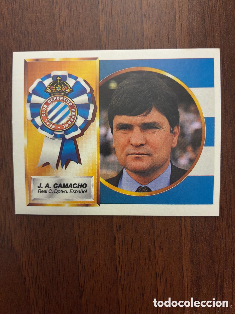 Football Stickers: Cromo Jos&eacute; Antonio Camacho (Entrenador) - RCD Espa&ntilde;ol - Liga 94-95 - Edic. Este (Nunca Pegado)