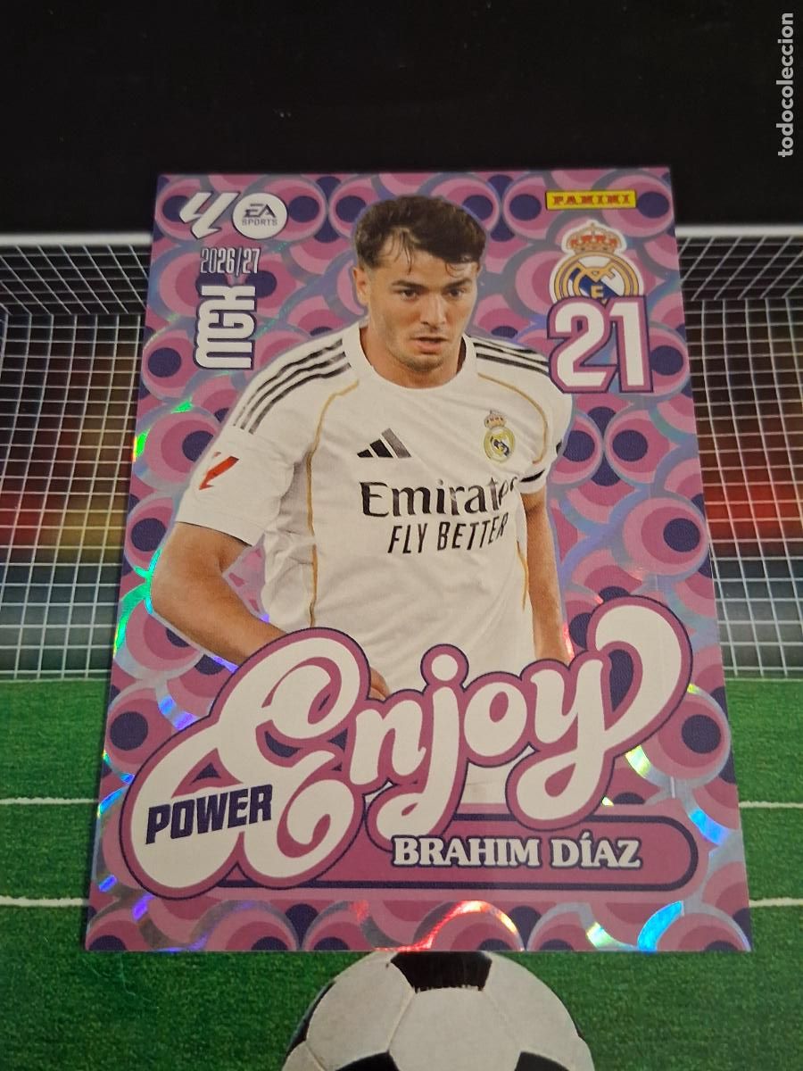 Cromos de Futebol: 380P BRAHIM DIAZ REAL MADRID POWER ENJOY CROMOS MEGACRACKS FUTBOL PANINI 2026 2027 26 27