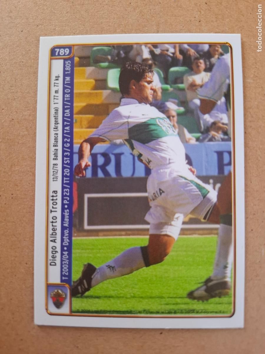 Cromos de Futebol: MUNDICROMO 2004 2005 04 05 - 789 TROTTA / Z&Aacute;RATE - ELCHE CF