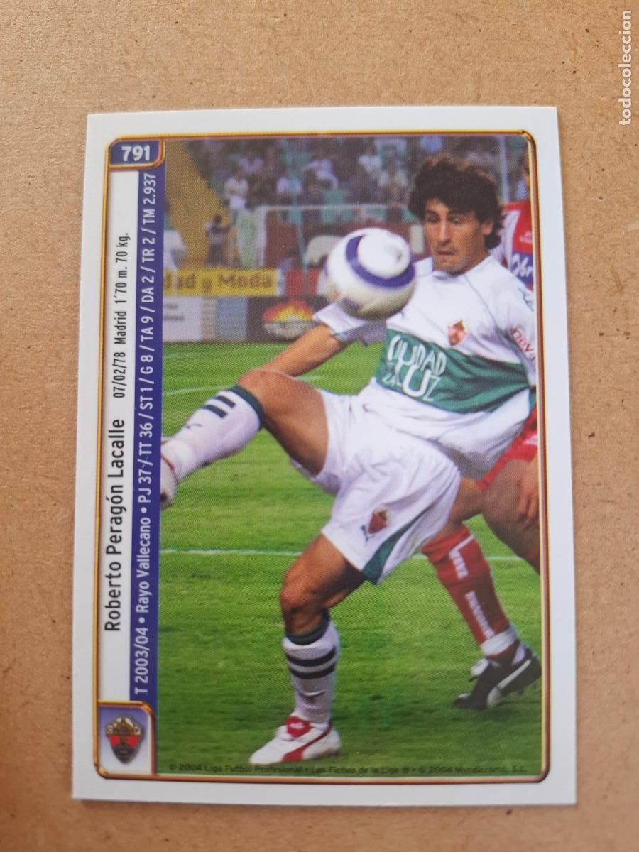 Cromos de Futebol: MUNDICROMO 2004 2005 04 05 - 791 PERAG&Oacute;N / RUB&Eacute;N - ELCHE CF