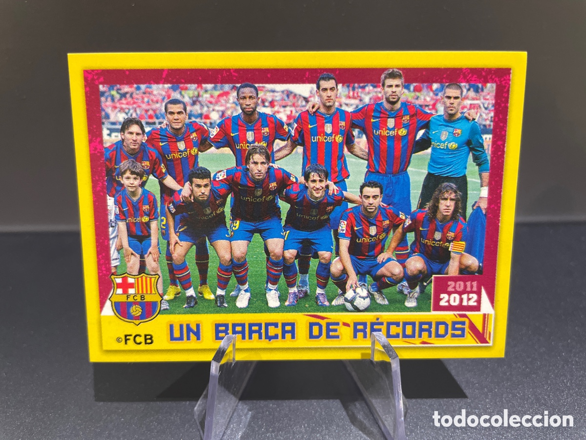 Football Stickers: Lionel Messi 182 Un Bar&ccedil;a de Records Panini FC Barcelona 2011-12 Coleccion Oficial Cromos
