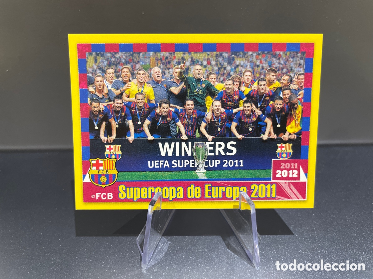 Football Stickers: Lionel Messi 109 Supercopa de Europa 2011 Panini FC Barcelona 2011-12 Coleccion Oficial Cromos