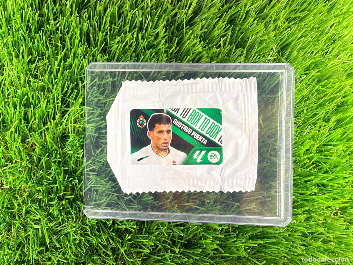 Cromos de f&uacute;tbol: Gustavo Puerta Box to Box R Racing C Chicles Liga 26 27