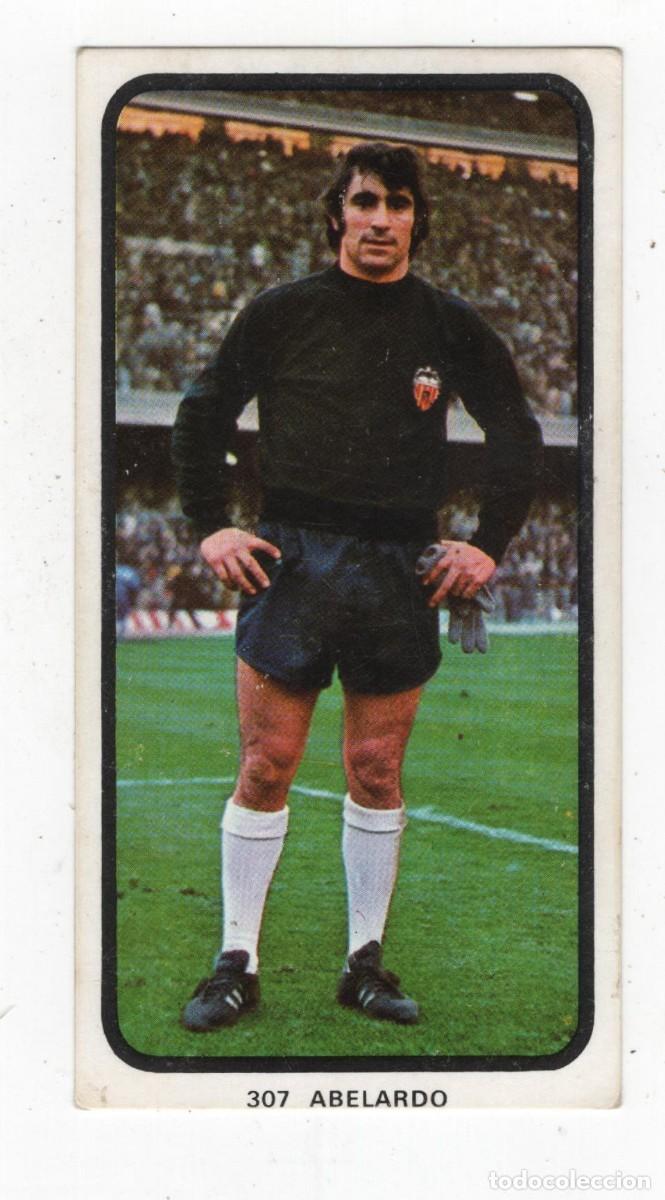 Cromos de f&uacute;tbol: VALENCIA C.F. ABELARDO CAMPEONATOS NACIONALES DE FUTBOL 1973-1974 MUY NUEVO. IMAGEN DOS CARAS