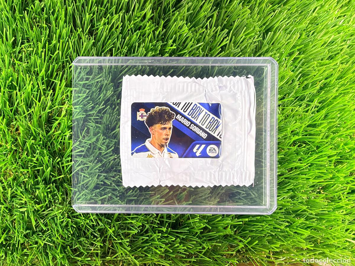 Cromos de f&uacute;tbol: Mario Soriano Box to Box RC Deportivo Chicles Liga 26 27