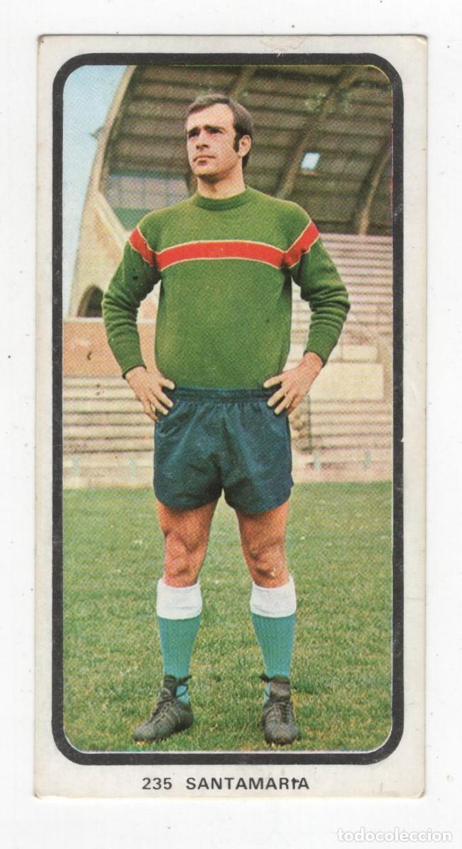 Cromos de f&uacute;tbol: REAL SANTANDER SANTAMARIA CAMPEONATOS NACIONALES DE FUTBOL 1973-1974 MUY NUEVO. IMAGEN DOS CARAS