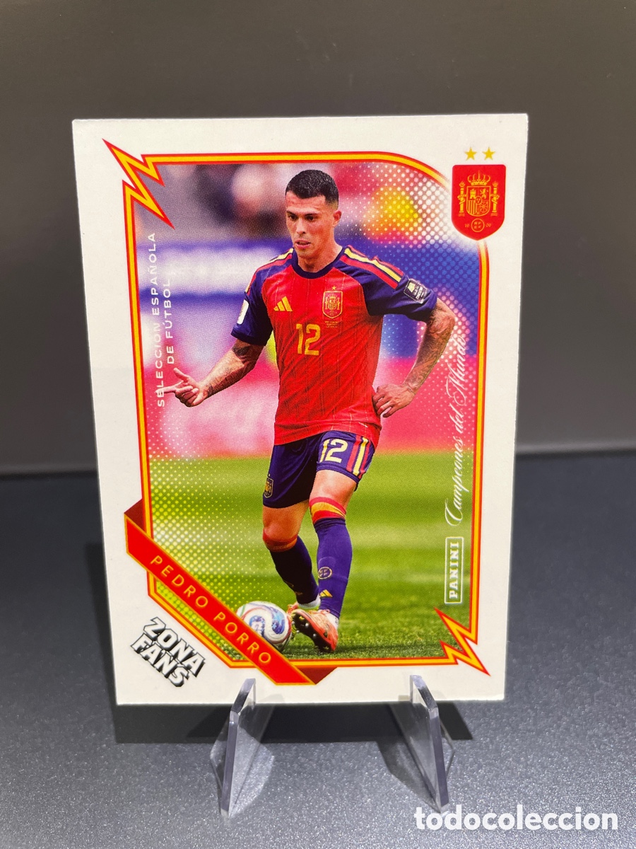 Football Stickers: Pedro Porro 32 Zona Fans Pasion Espa&ntilde;a Panini Club 2026 Seleccion Espa&ntilde;ola