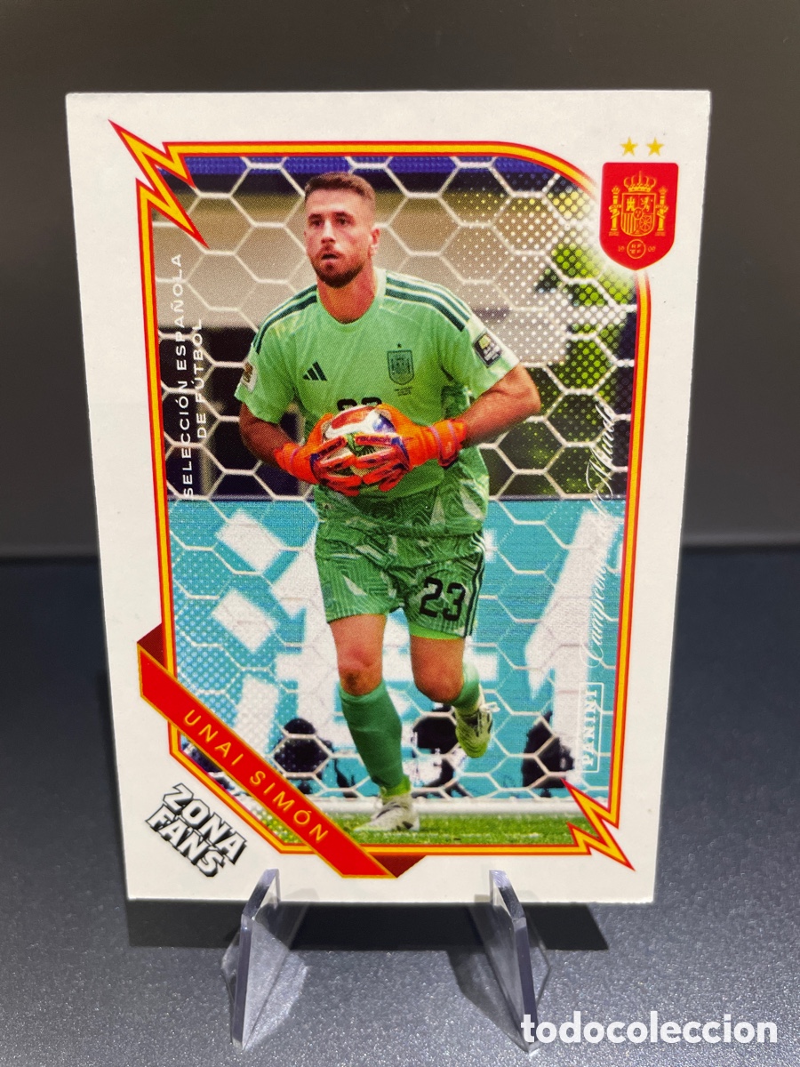 Football Stickers: Unai Simon 31 Zona Fans Pasion Espa&ntilde;a Panini Club 2026 Seleccion Espa&ntilde;ola