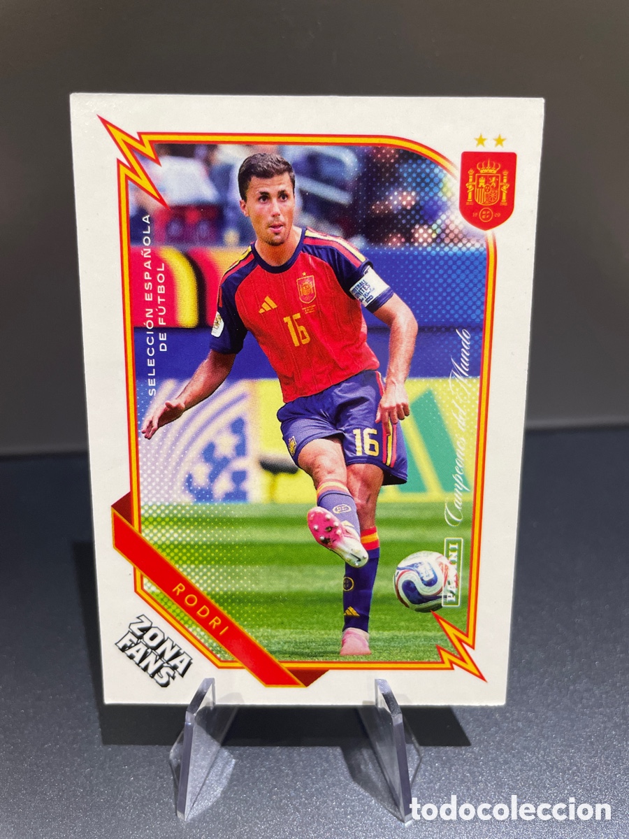 Football Stickers: Rodri 37 Zona Fans Pasion Espa&ntilde;a Panini Club 2026 Seleccion Espa&ntilde;ola