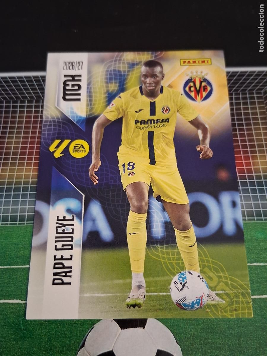 Cartes &agrave; collectionner de Football: 372 PAPE GUEYE VILLARREAL CROMOS MEGACRACKS MGK LIGA FUTBOL PANINI 2026 2027 26 27