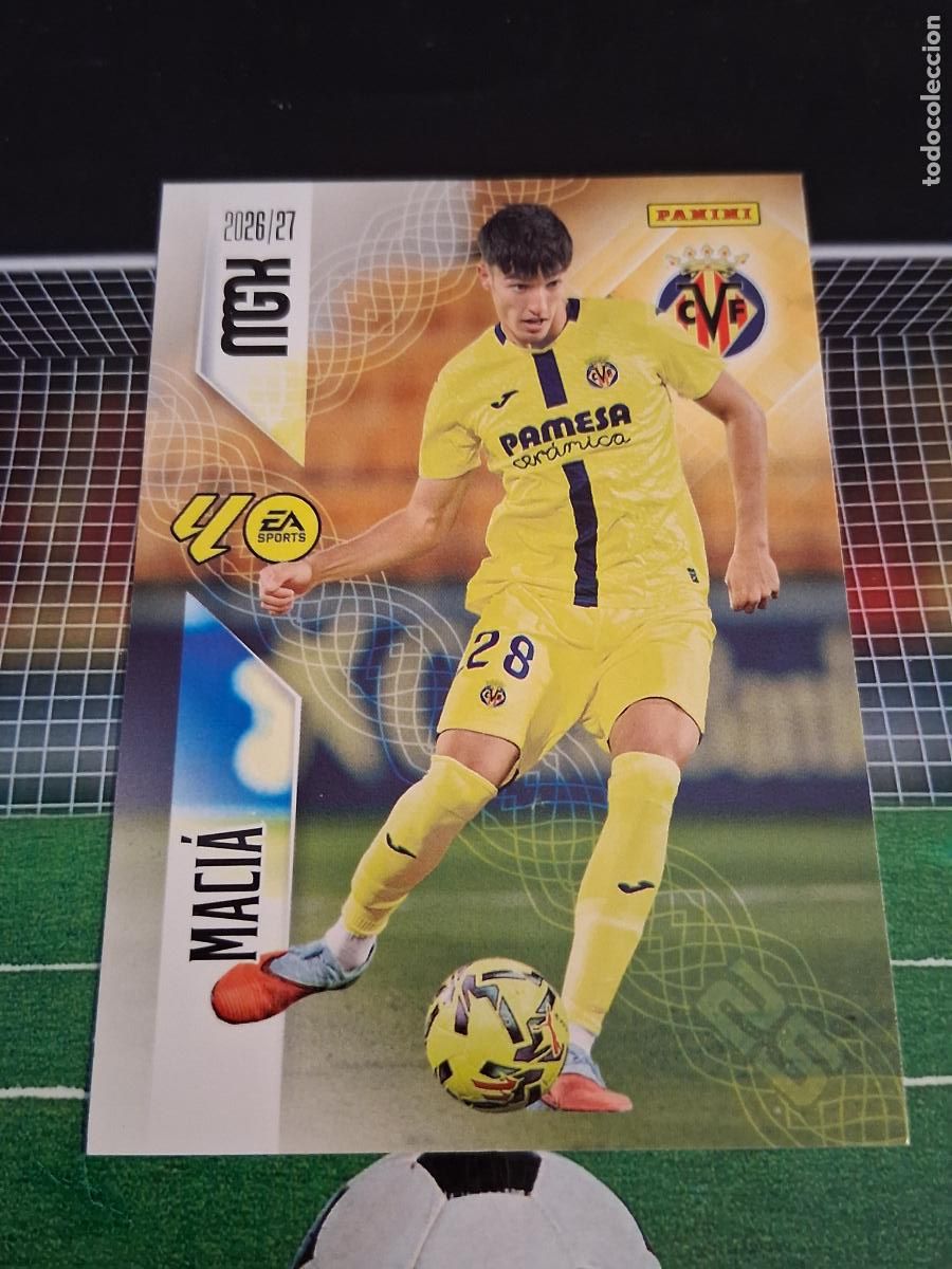 Cromos de f&uacute;tbol: 371 MACIA VILLARREAL CROMOS MEGACRACKS MGK LIGA FUTBOL PANINI 2026 2027 26 27