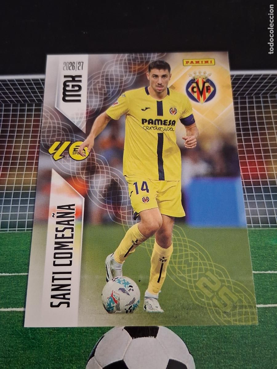 Cromos de f&uacute;tbol: 370 SANTI COMESA&Ntilde;A VILLARREAL CROMOS MEGACRACKS MGK LIGA FUTBOL PANINI 2026 2027 26 27