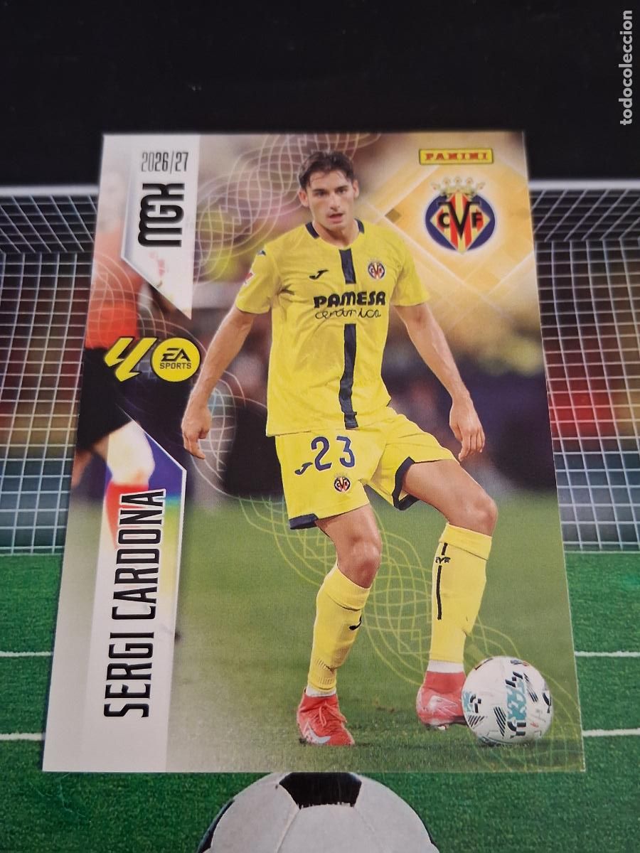 Cromos de f&uacute;tbol: 369 SERGI CARDONA VILLARREAL CROMOS MEGACRACKS MGK LIGA FUTBOL PANINI 2026 2027 26 27
