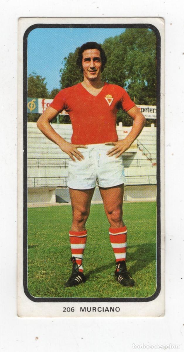 Cromos de f&uacute;tbol: MURCIA C. F. MURCIANO CAMPEONATOS NACIONALES DE FUTBOL 1973-1974 MUY NUEVO. IMAGEN DOS CARAS