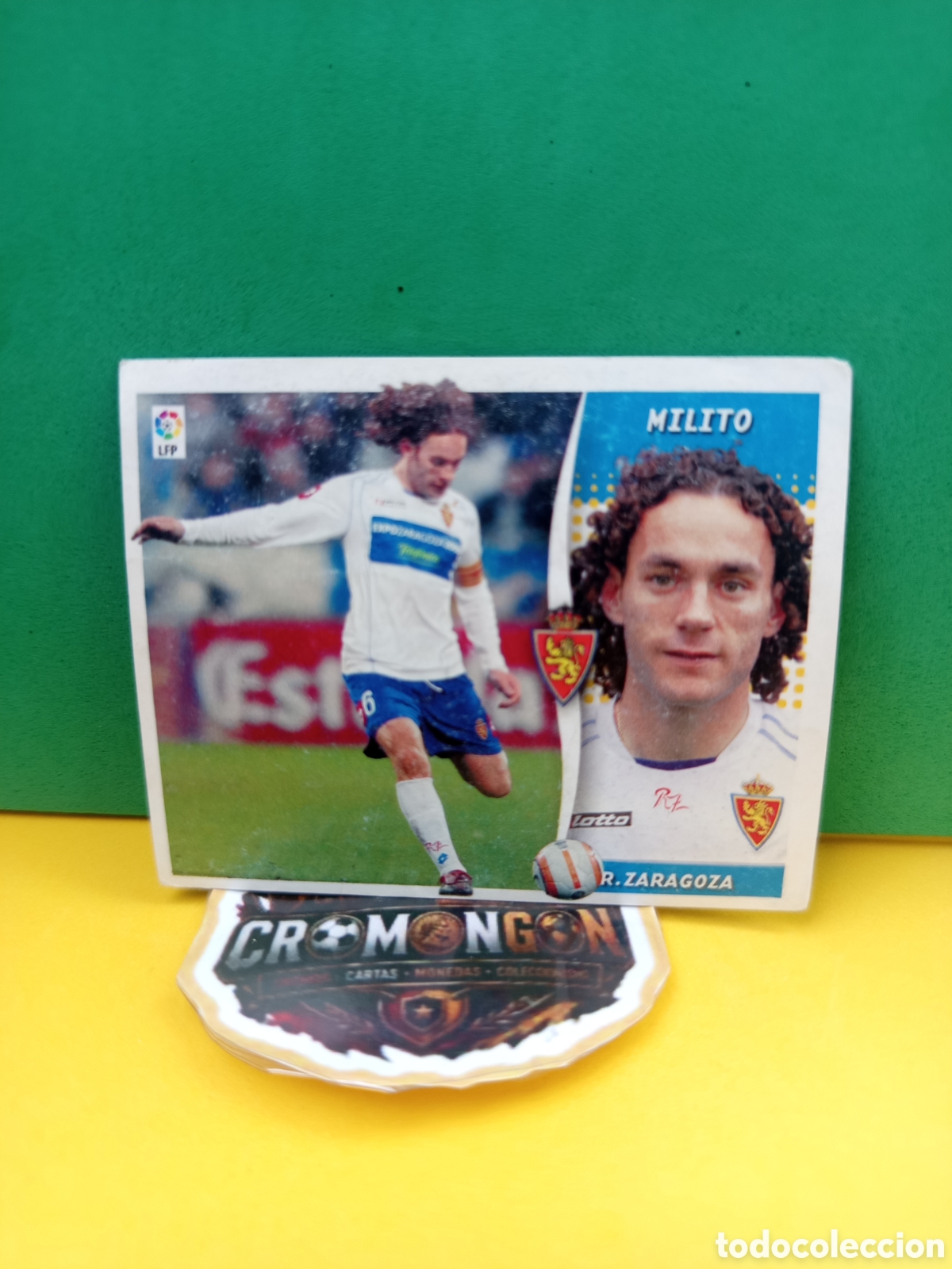 Fu&szlig;ball-Sticker: ❇️ CROMO ⚽ MILITO ZARAGOZA LIGA 2006 2007 06 07 ED ESTE SIN PEGAR ❇️