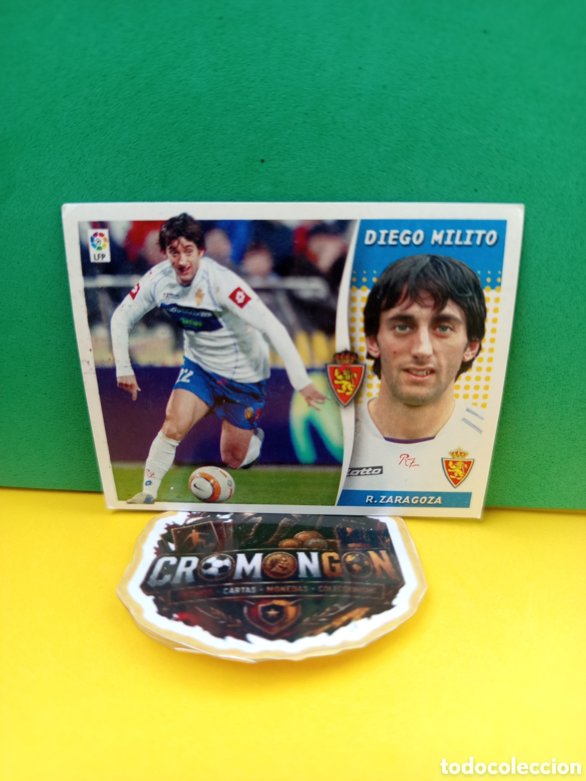 Fu&szlig;ball-Sticker: ❇️ CROMO ⚽ DIEGO MILITO ZARAGOZA LIGA 2006 2007 06 07 ED ESTE SIN PEGAR ❇️