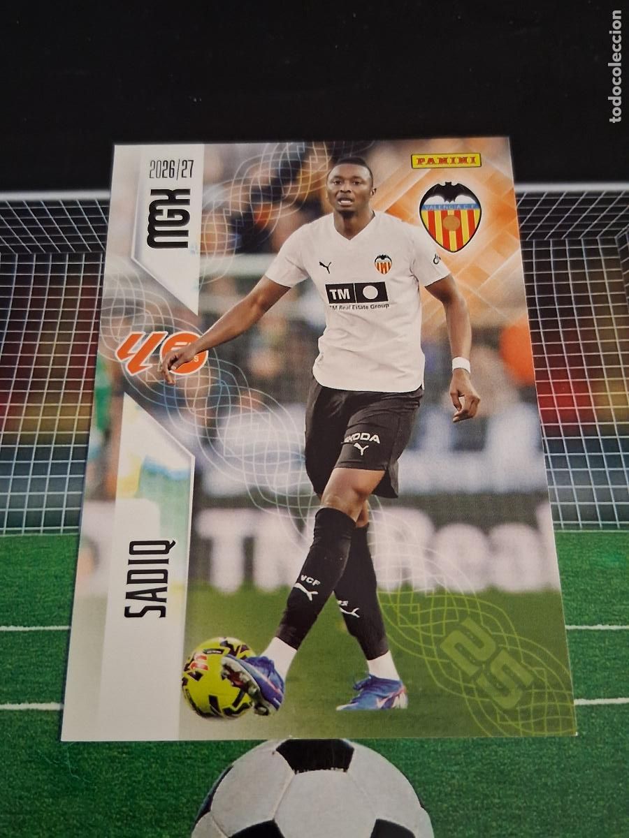 Cromos de f&uacute;tbol: 360 SADIQ VALENCIA CROMOS MEGACRACKS MGK LIGA FUTBOL PANINI 2026 2027 26 27
