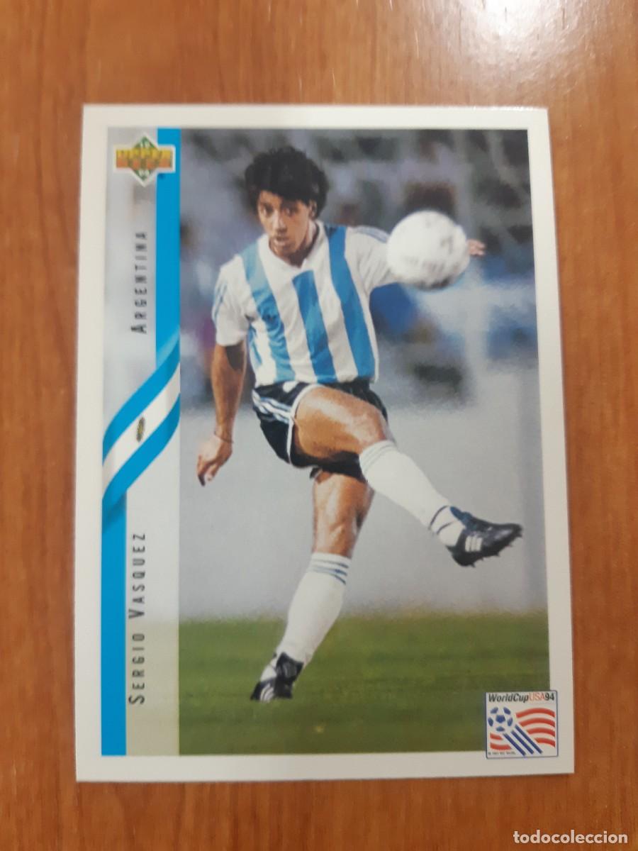 Cromos de f&uacute;tbol: N&deg;236 SERGIO V&Aacute;SQUEZ ARGENTINA WORLD CUP USA 94 UPPER DECK 1994
