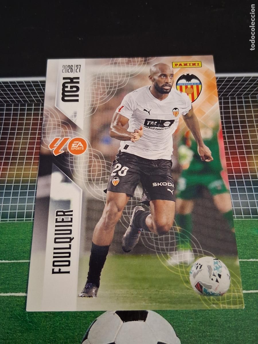 Cromos de f&uacute;tbol: 346 FOULQUIER VALENCIA CROMOS MEGACRACKS MGK LIGA FUTBOL PANINI 2026 2027 26 27
