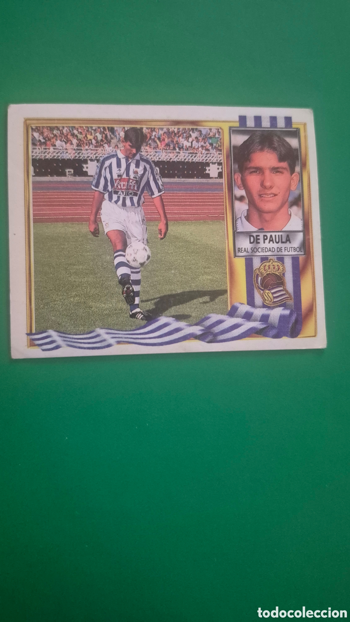 Football Stickers: FICHAJE 12 DE PAULA REAL SOCIEDAD LIGA 95-96 ESTE. NUNCA PEGADO, SIN PEGAR