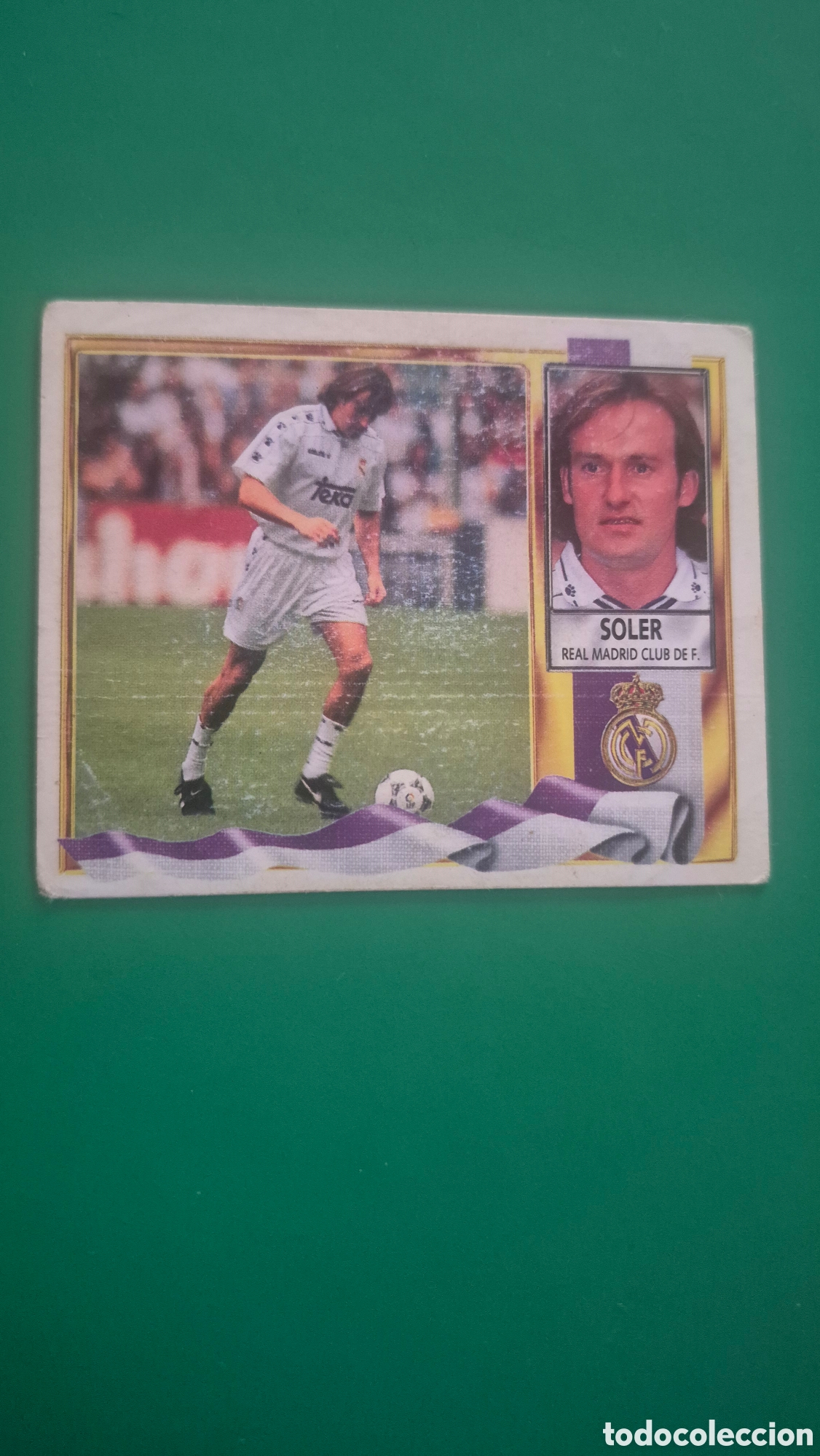 Cromos de f&uacute;tbol: CROMO DE FUTBOL LIGA ESTE SOLER FICHAJE 14 REAL MADRID SIN PEGAR NUNCA PEGADO 95 96 1995 1996