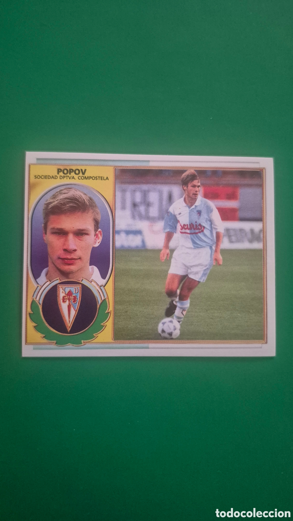 Cromos de f&uacute;tbol: POPOV S. D. COMPOSTELA FICHAJE 1 LIGA ESTE 1996 1997 96 97 NUNCA PEGADO SIN PEGAR