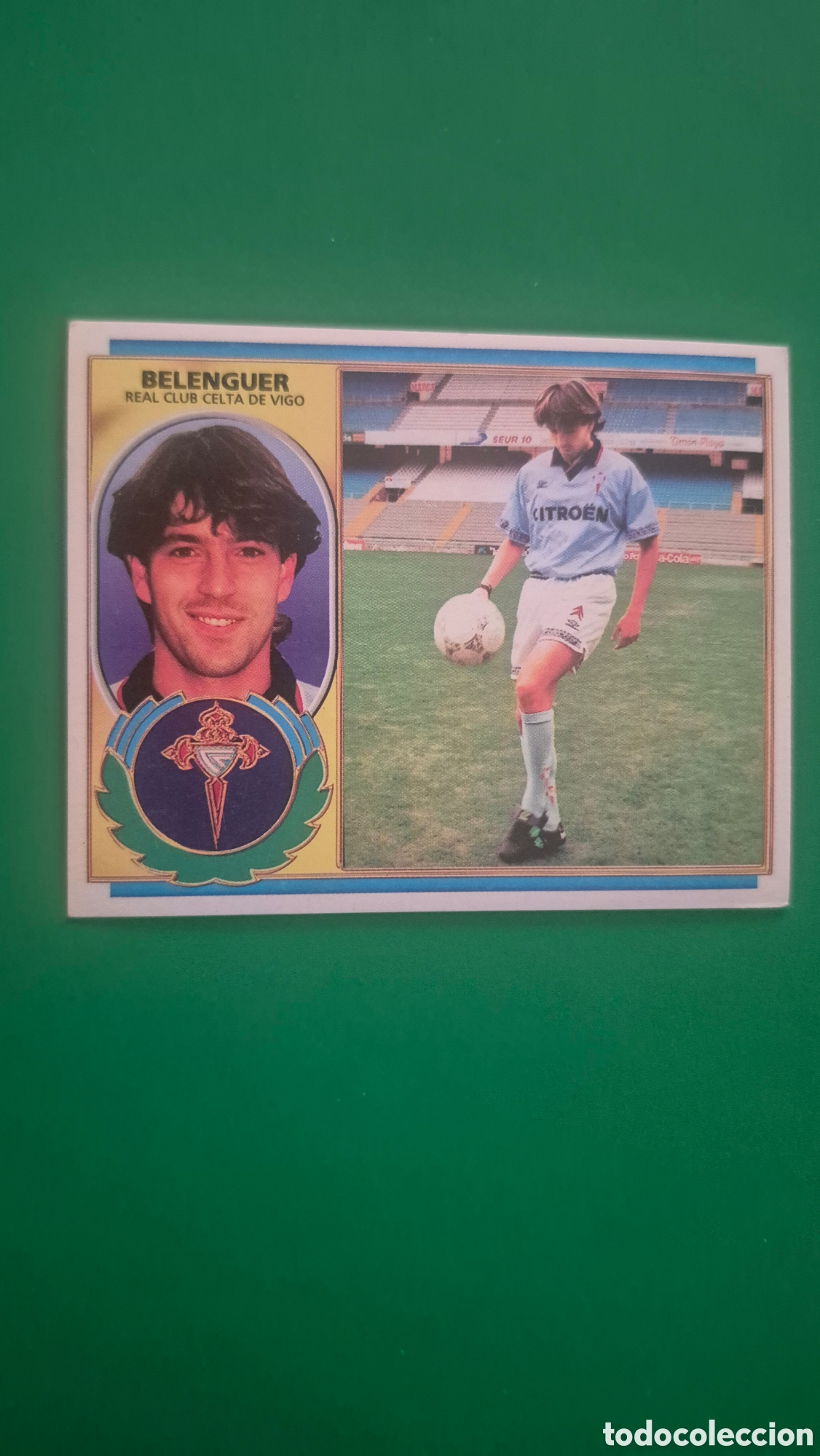 Cromos de f&uacute;tbol: L4 BELENGUER CELTA DE VIGO FICHAJE 2 LIGA ESTE 1996 1997 96 97 NUNCA PEGADO SIN PEGAR