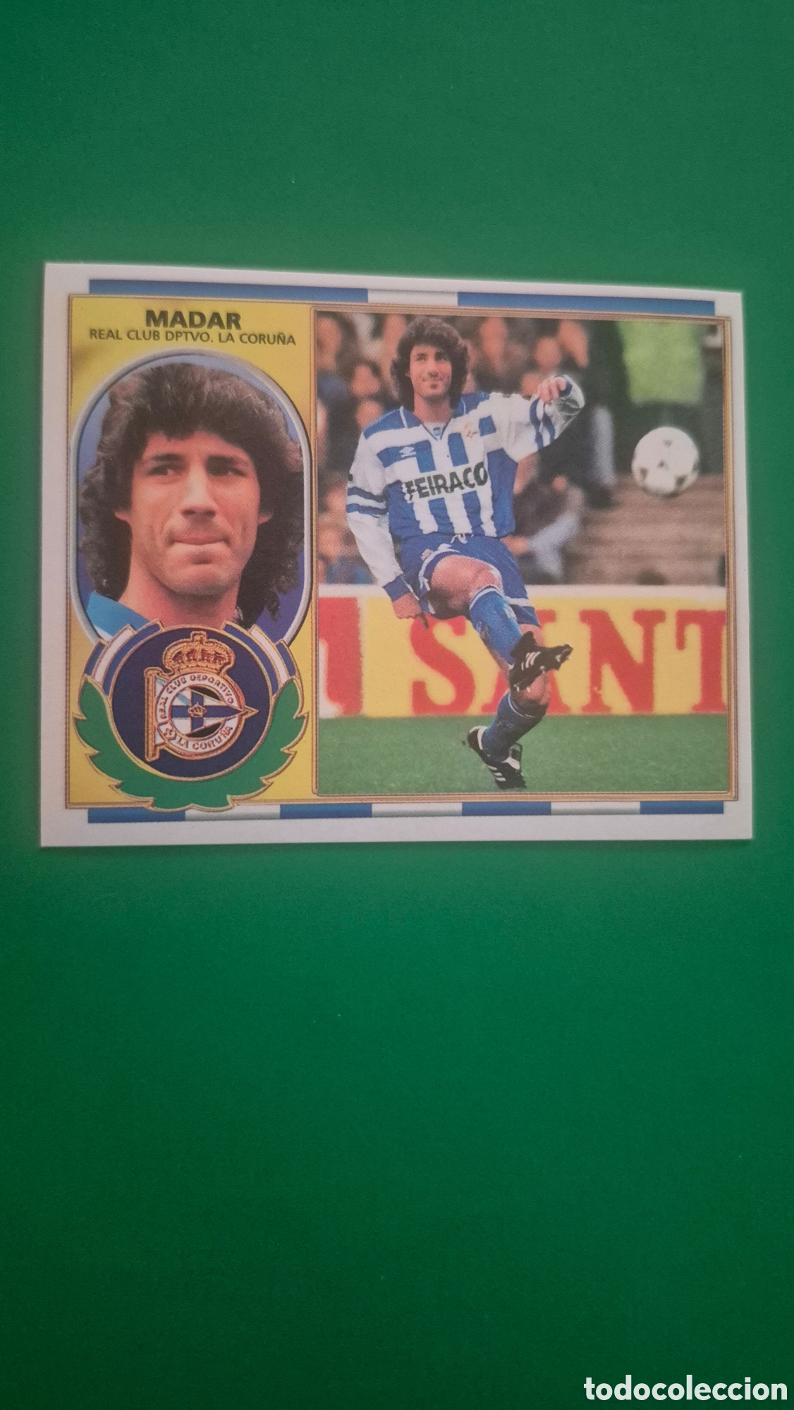 Cromos de f&uacute;tbol: MADAR DEPORTIVO DE LA CORU&Ntilde;A FICHAJE 5 LIGA ESTE 1996 1997 96 97 NUNCA PEGADO SIN PEGAR