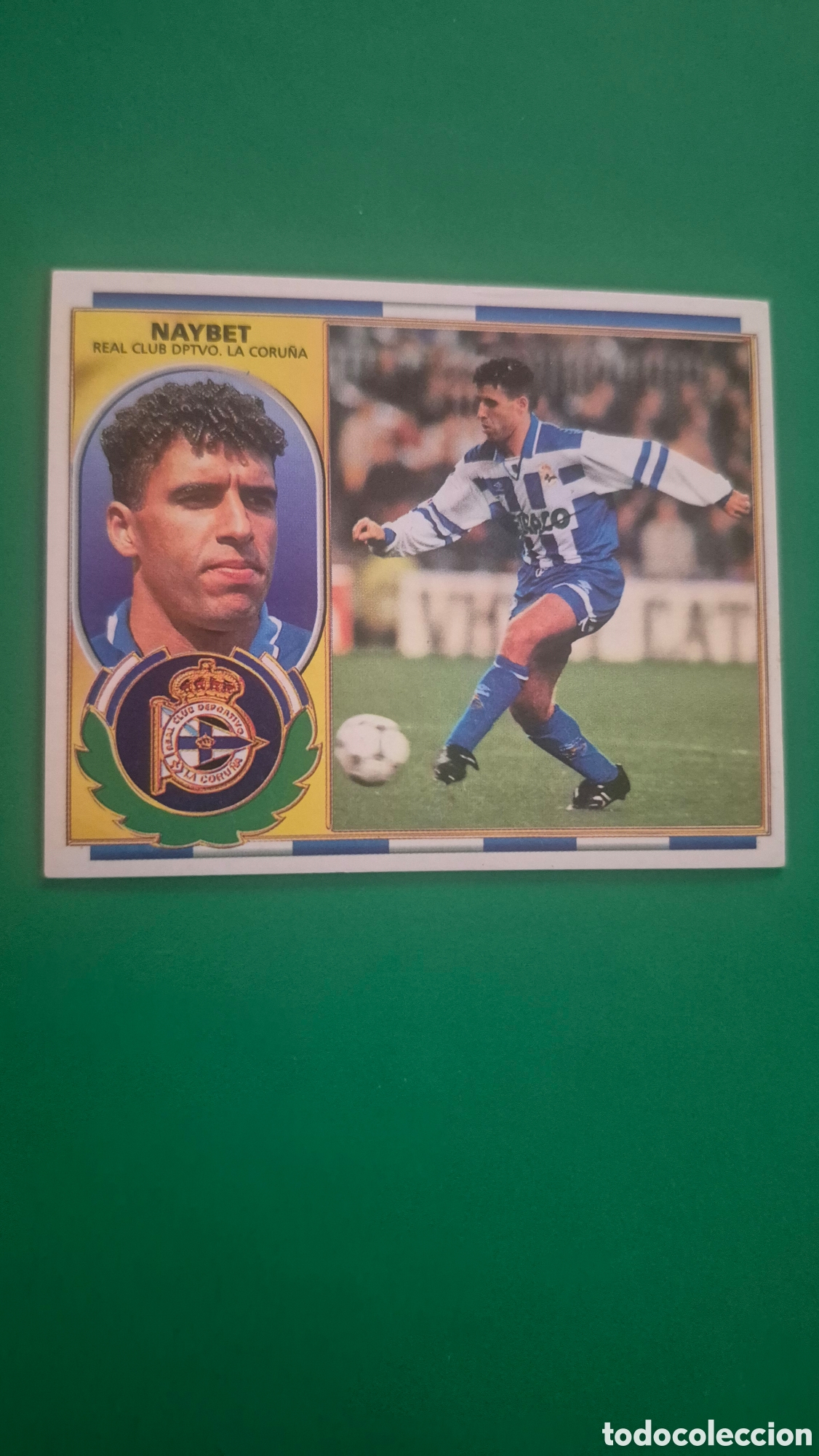 Cromos de f&uacute;tbol: MADAR DEPORTIVO DE LA CORU&Ntilde;A FICHAJE 5 LIGA ESTE 1996 1997 96 97 NUNCA PEGADO SIN PEGAR