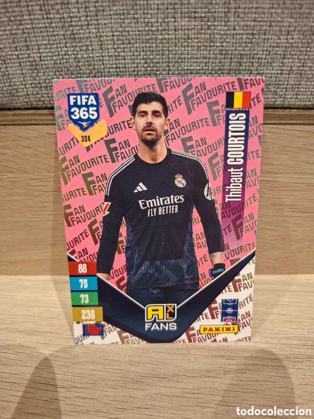 Cromos de f&uacute;tbol: #354 Thibaut Courtois - Fan Favourite PINK