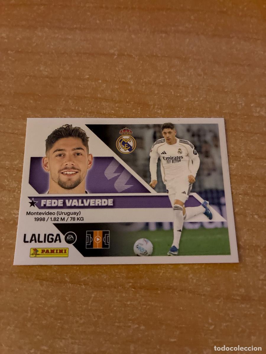 Cromos de f&uacute;tbol: 12 FEDE VALVERDE REAL MADRID LIGA ESTE 2026 2027