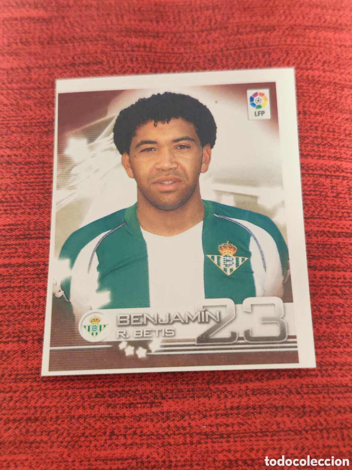 Cromos de f&uacute;tbol: 126 BENJAM&Iacute;N REAL BETIS SUPERLIGA DE ESTRELLAS 2002 2003