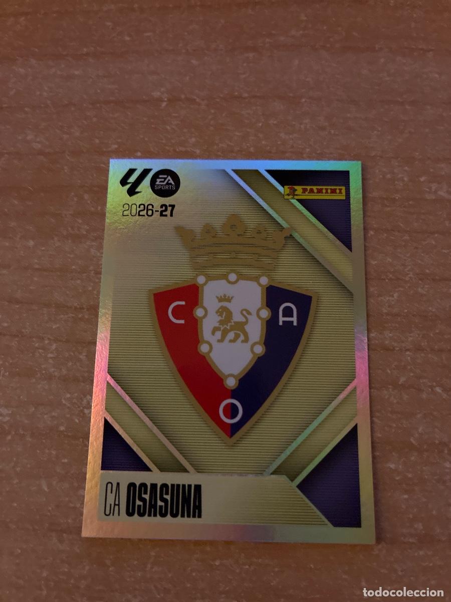Cromos de f&uacute;tbol: 1 ESCUDO OSASUNA LIGA ESTE 2026 2027