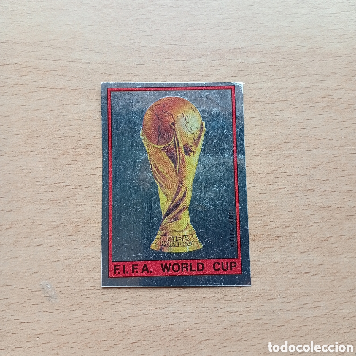 Football Stickers: 1982 ESPA&Ntilde;A 82 WORLD CUP - N&ordm; 1 F.I.F.A. WORLD, CUP METALIZADO - PANINI