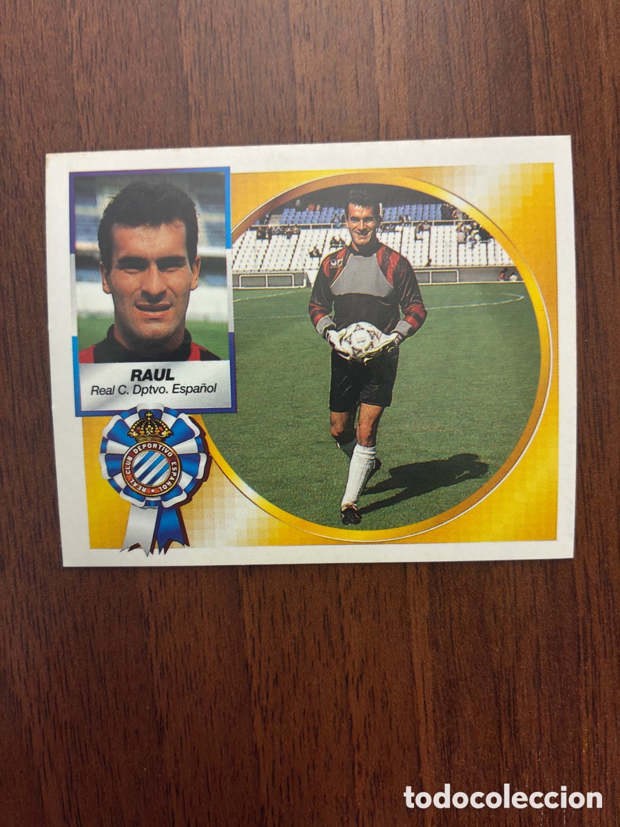 Football Stickers: Cromo Ra&uacute;l Arribas (Portero) - RCD Espa&ntilde;ol - Liga 94-95 - Ediciones Este (Nunca Pegado / Impecable)
