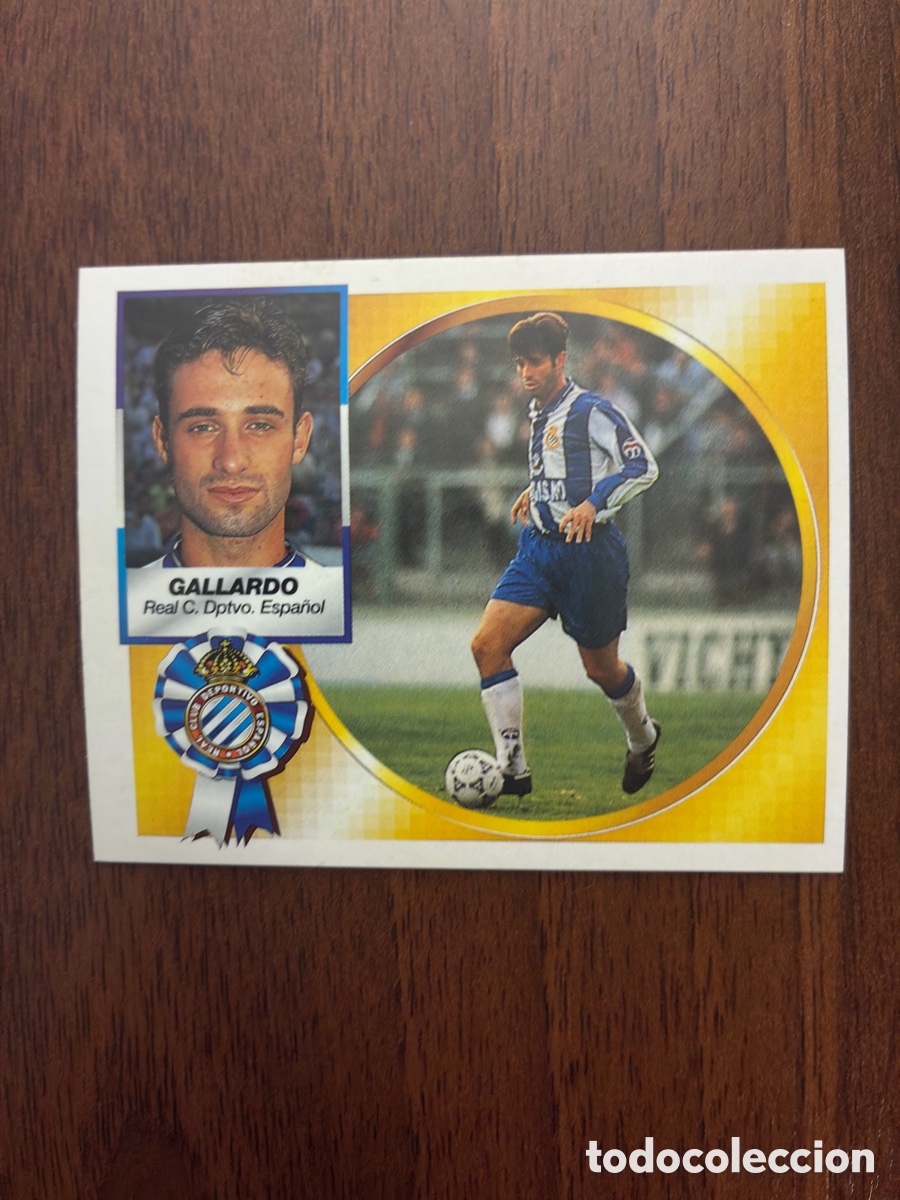 Football Stickers: Cromo Gallardo - RCD Espa&ntilde;ol - Liga 94-95 - Ediciones Este (Nunca Pegado / Impecable)