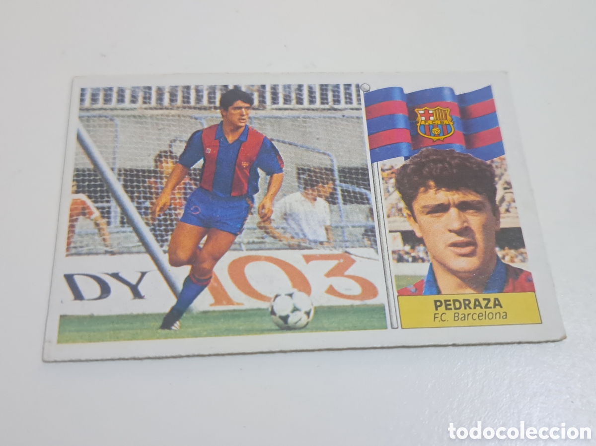 Figurine di Calcio: CROMO LIGA 86-87 EDICIONES ESTE PEDRAZA FC BARCELONA BAR&Ccedil;A , NUNCA PEGADO , TENGO M&Aacute;S MIRA MIS LOTES