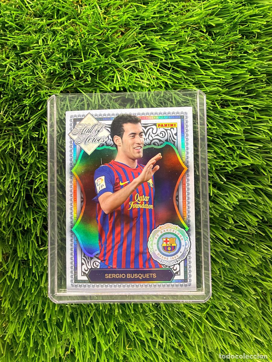 Cromos de f&uacute;tbol: N&ordm; HH7 Sergio Busquets Hall of Heroes FC Barcelona Panini Club FC Barcelona 25 26