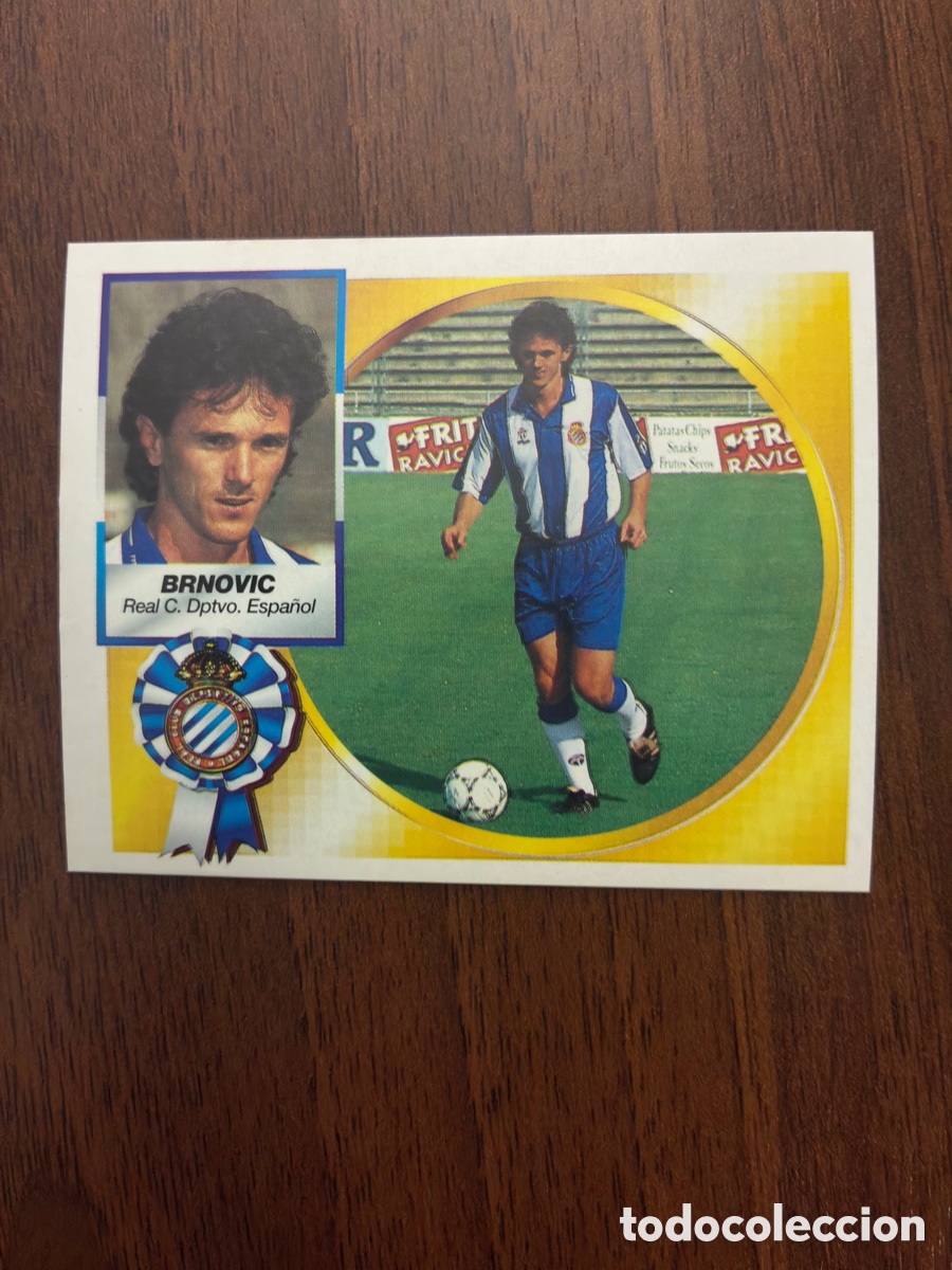 Football Stickers: Cromo Brnovic 94-95 - RCD Espa&ntilde;ol - Liga 94-95 - Ediciones Este (Nunca Pegado)