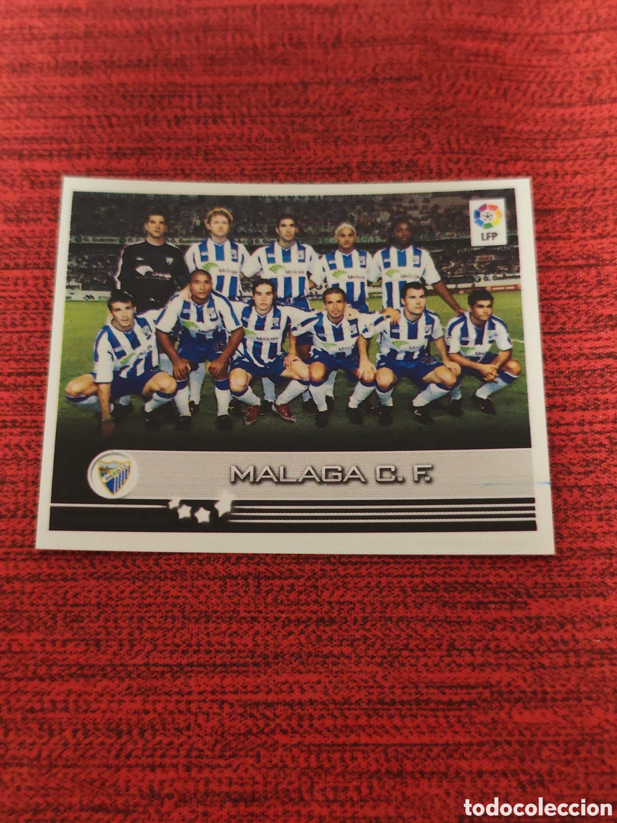 Cromos de f&uacute;tbol: 201 ALINEACI&Oacute;N M&Aacute;LAGA SUPERLIGA DE ESTRELLAS 2002 2003
