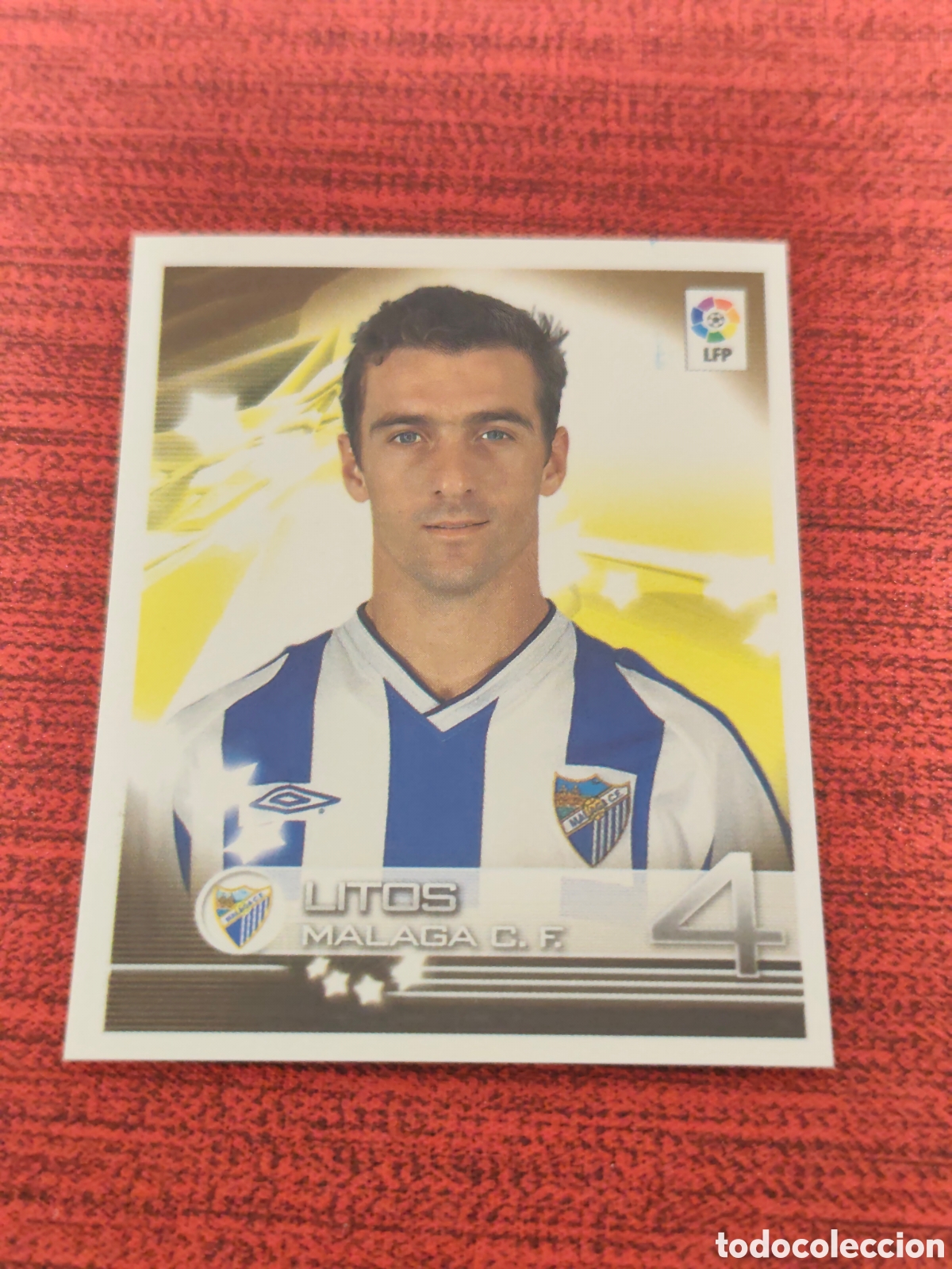 Figurine di Calcio: 206 LITOS M&Aacute;LAGA SUPERLIGA DE ESTRELLAS 2002 2003