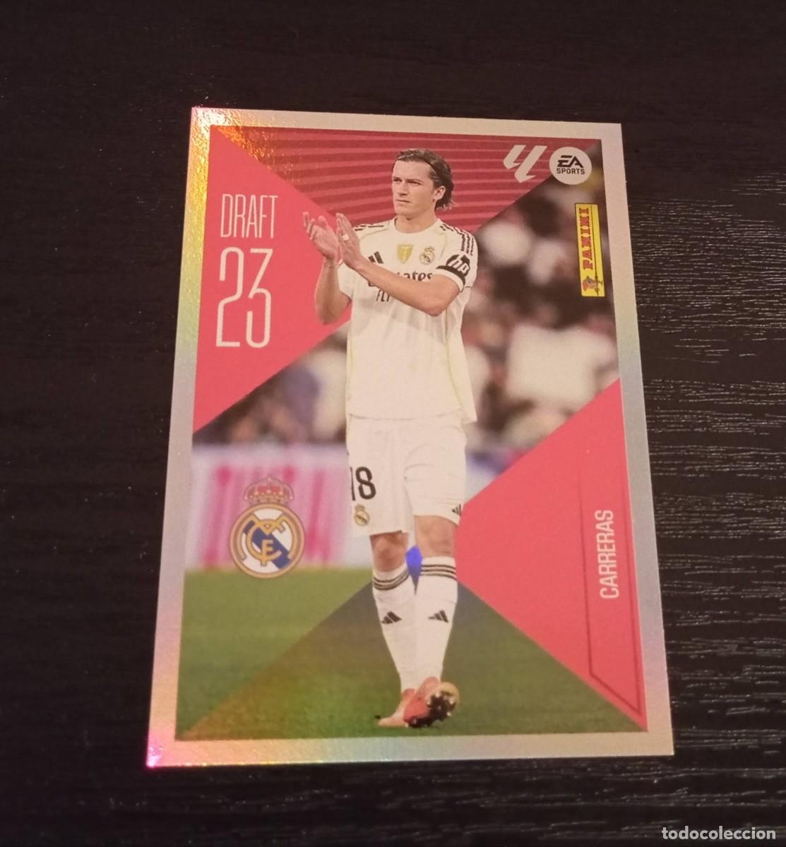 Figurine di Calcio: -ESTE 26-27 : CARRERAS ( REAL MADRID ) -- DRAFT 23 N&ordm; 5 --