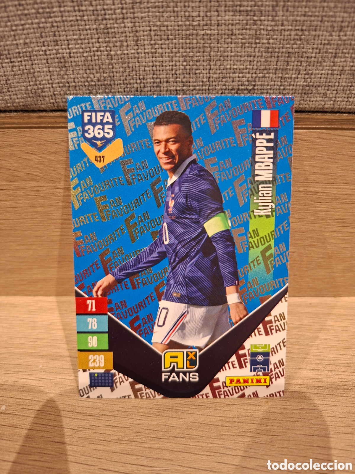 Cromos de f&uacute;tbol: #437 Kylian Mbapp&eacute; - Fan favourite Blue