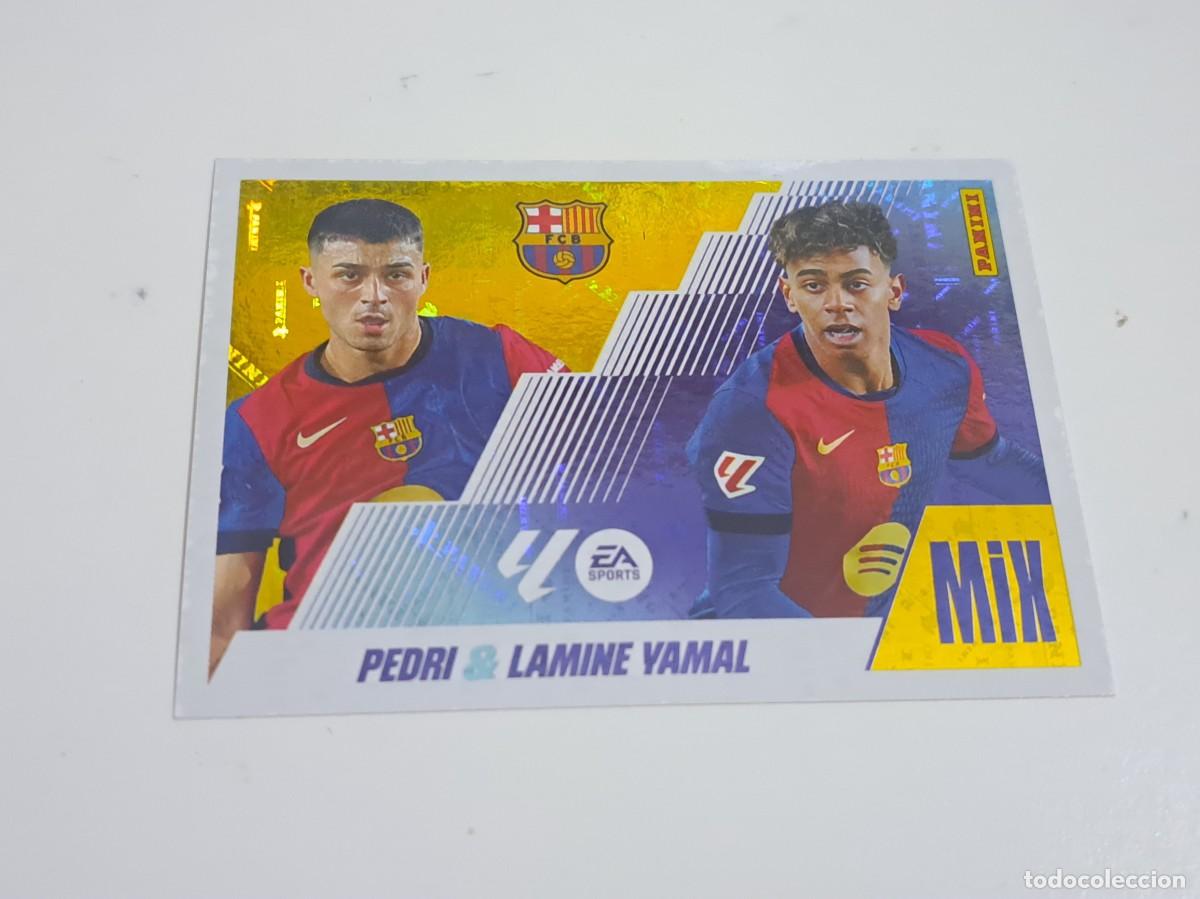 Cromos de f&uacute;tbol: CROMO LIGA 25-26 2025-26 FC BARCELONA PEDRI Y LAMINE YAMAL MIX NUMERO 20 EDICIONES ESTE PANINI