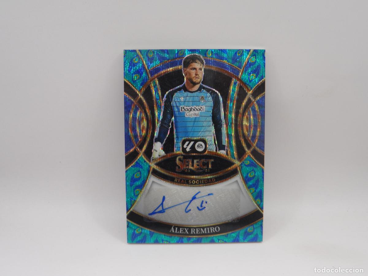 Cromos de f&uacute;tbol: AUTO PARALELA PEACOCK ALEX REMIRO REAL SOCIEDAD PANINI SELECT 2025 2026 25 26 PRIZM
