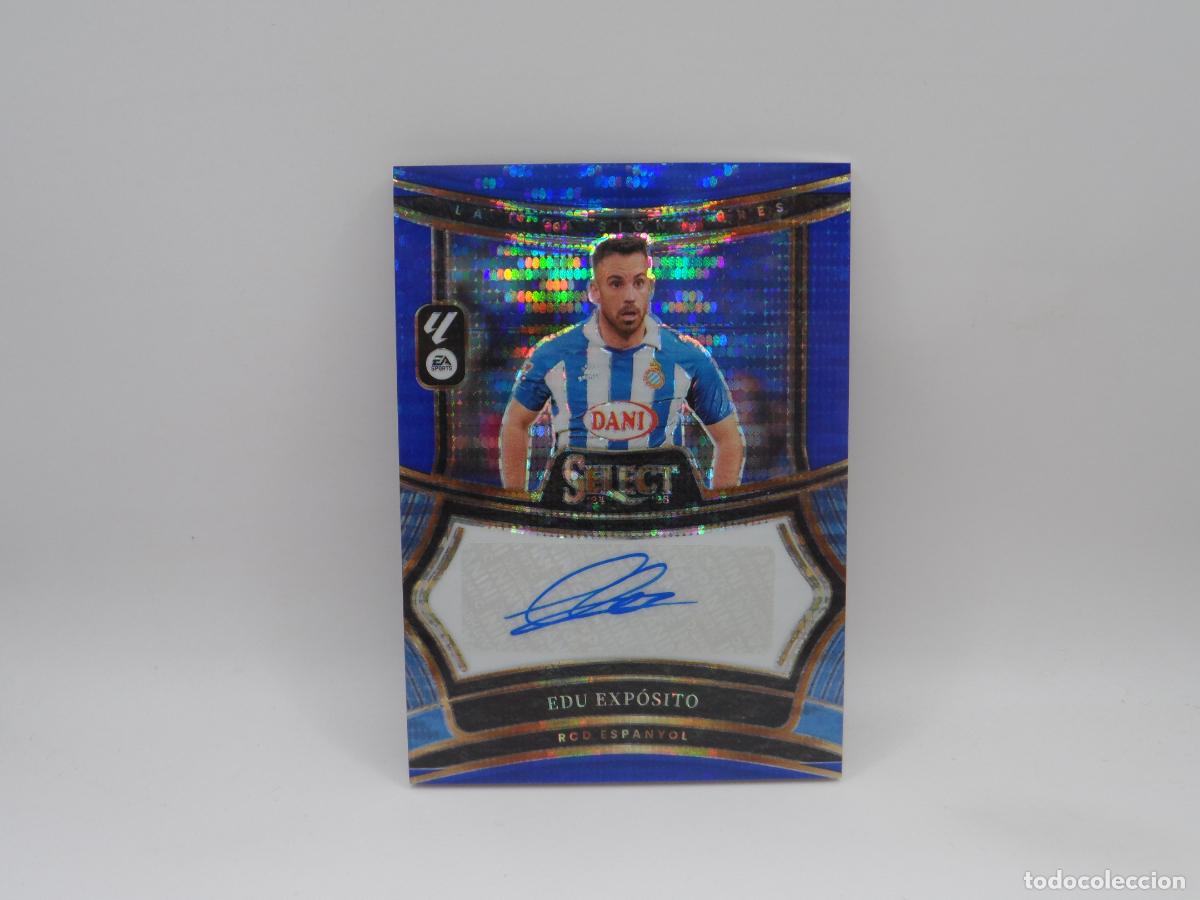 Cromos de f&uacute;tbol: AUTO EDU EXPOSITO ESPANYOL BLUE PULSAR PANINI SELECT 2024 2025 24 25 PRIZM AUTOGRAFO ESPA&Ntilde;OL