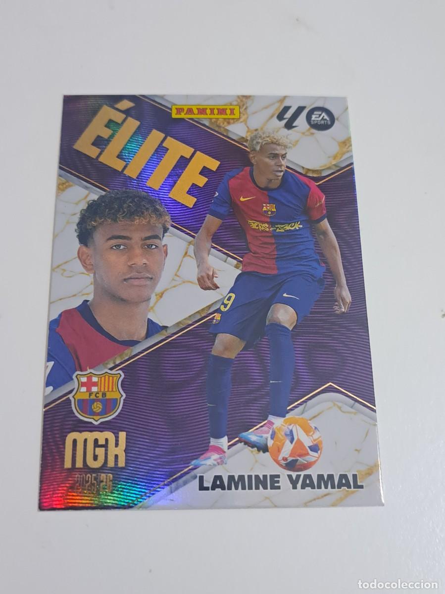 Figurine di Calcio: CROMO CARD NUMERO 9 FC BARCELONA LAMINE YAMAL ELITE MGK MEGACRACKS 2025-26 25-26