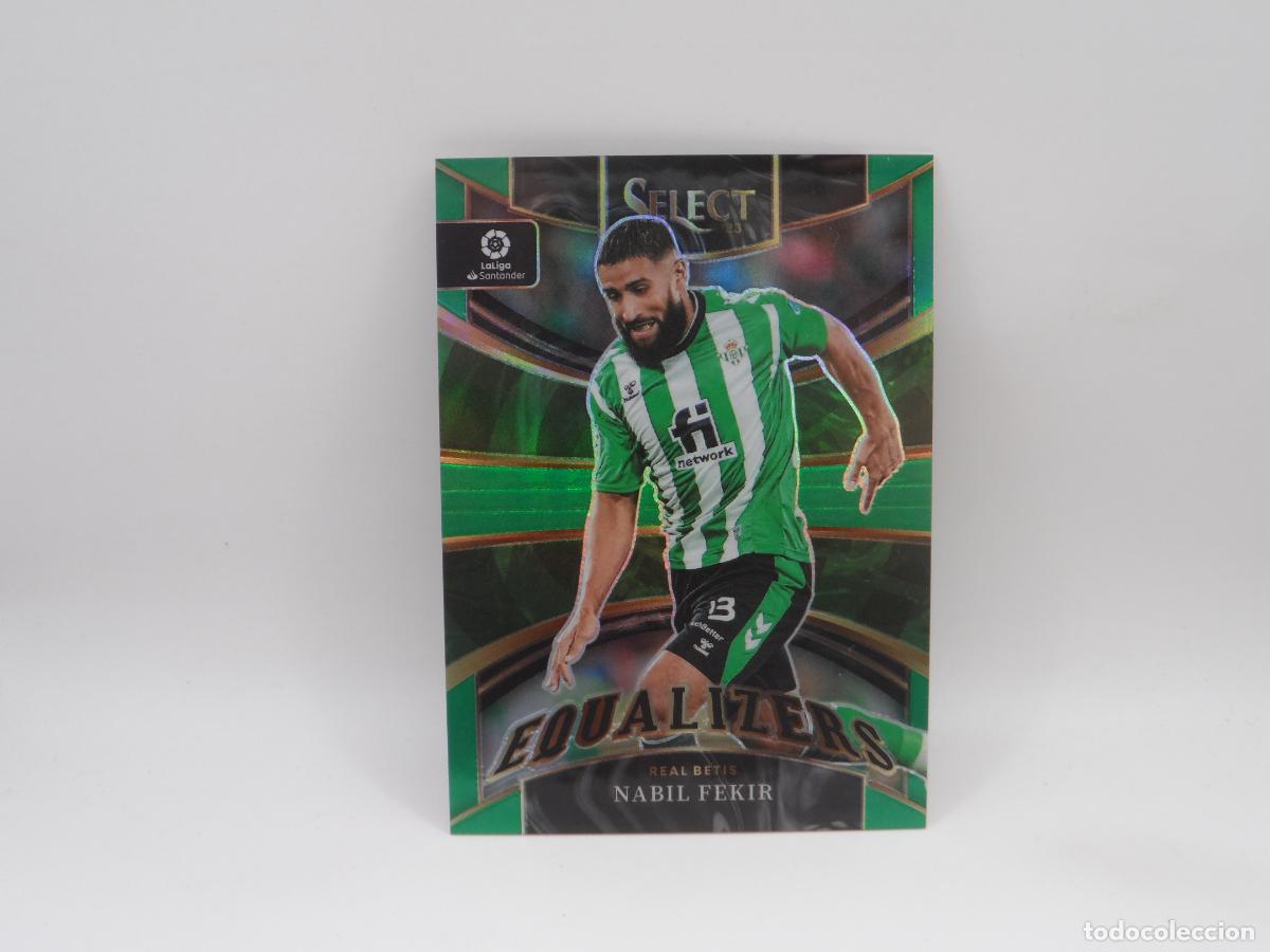 Cromos de f&uacute;tbol: 17 FEKIR NUMERADA /5 GREEN EQUALIZERS BETIS PANINI SELECT 2022 2023 22 23