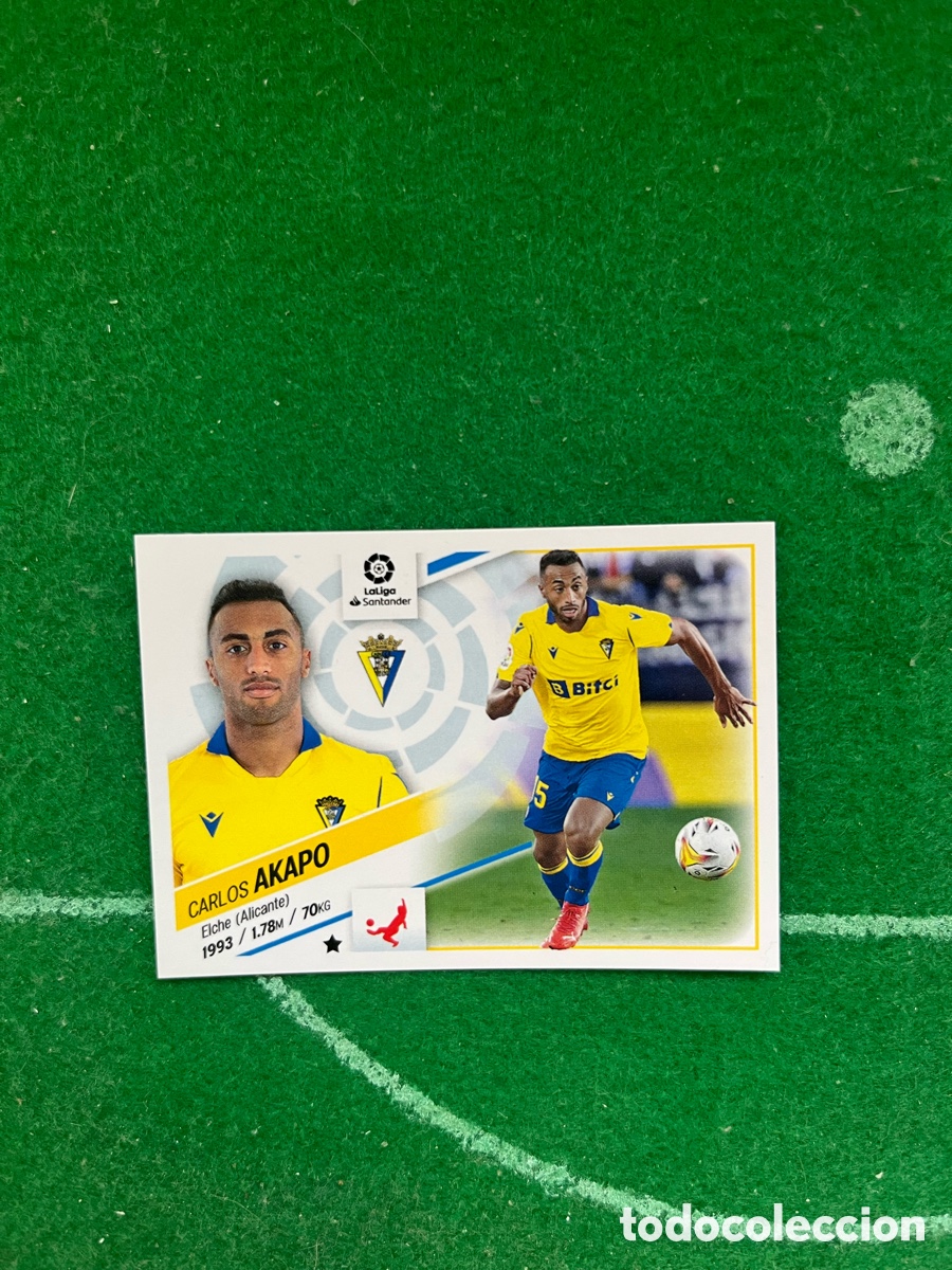 Cromos de f&uacute;tbol: 5 AKAPO C&Aacute;DIZ LIGA ESTE 2022 2023 PANINI
